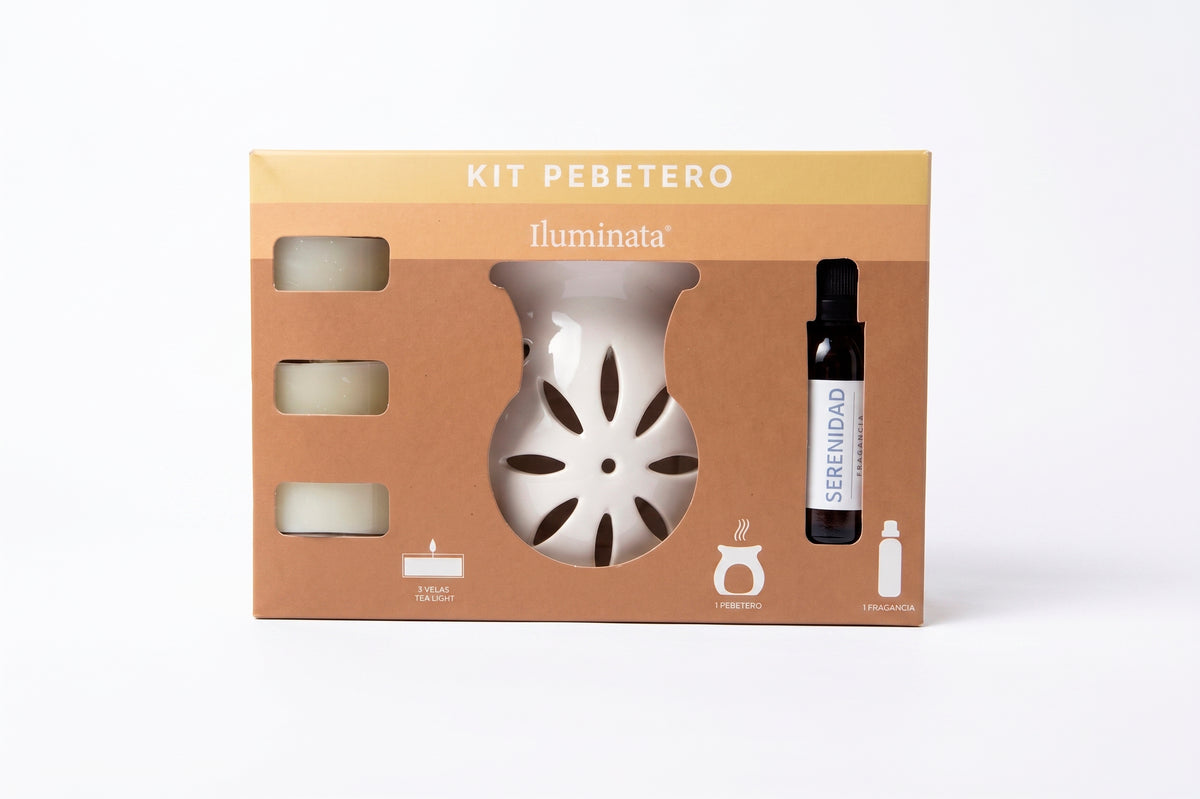 Kit Pebetero + 3 Velas + Fragancia