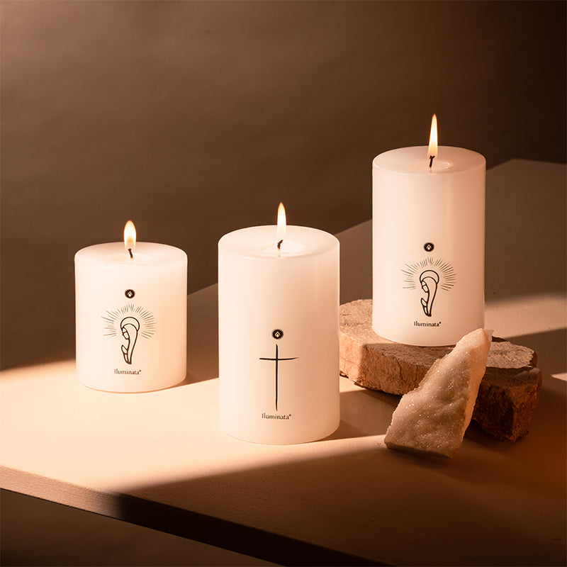 Vela Sándalo religiosa