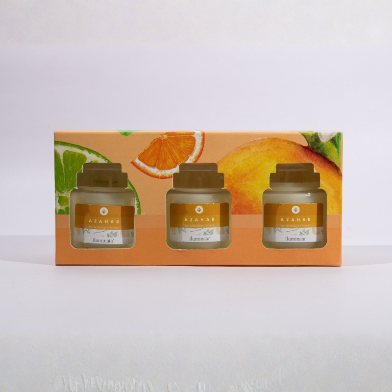KIT VELA VASO X3 UND. AZAHAR