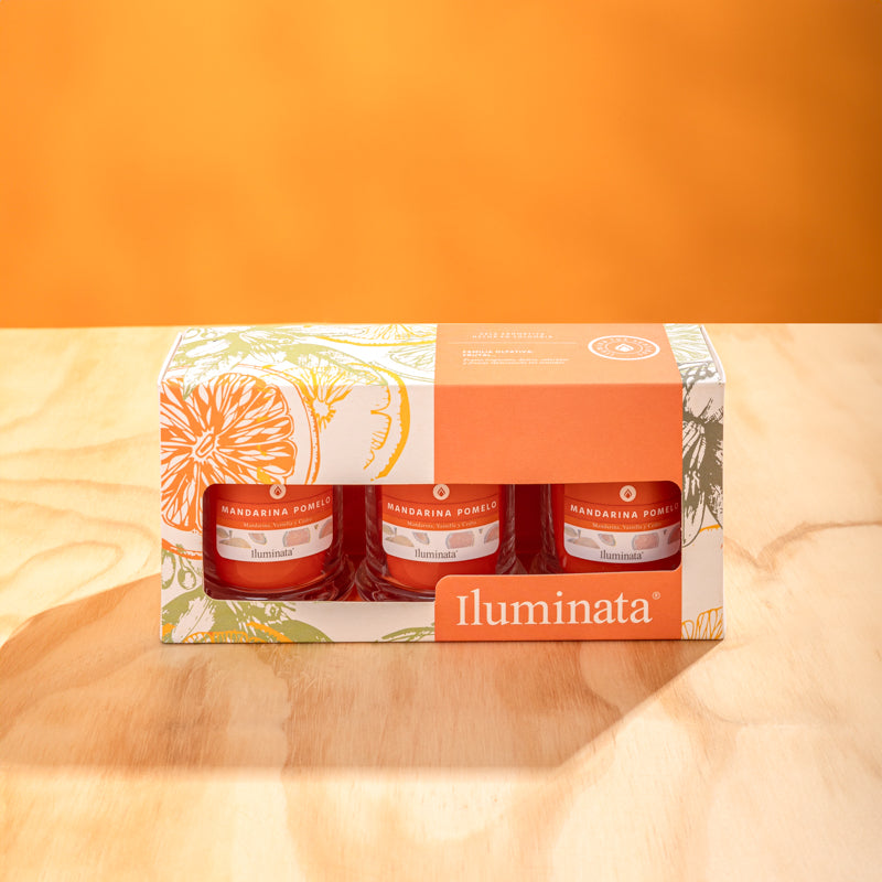 Kit vaso V57 x 3 und mandarina pomelo