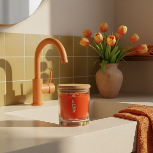 Vela vaso 33 mandarina pomelo