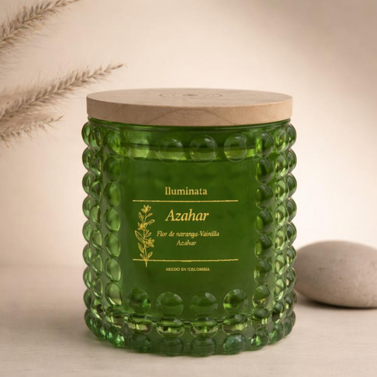 Vela Aromática Vaso Rojo Azahar