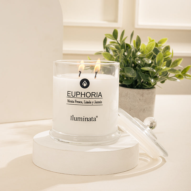 Vela en vaso euphoria 330g