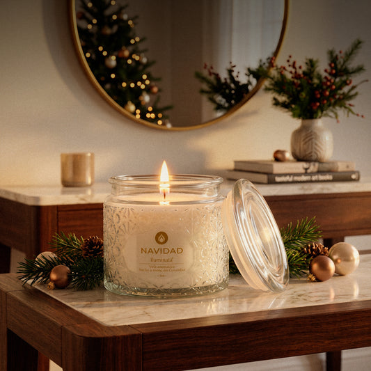 Vela Aromática Vaso 44 Navidad Blanco