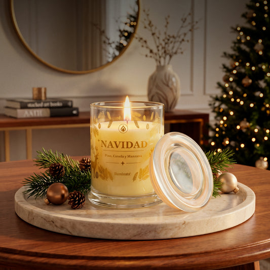 Vela Aromática Vaso 79 Navidad Marfil