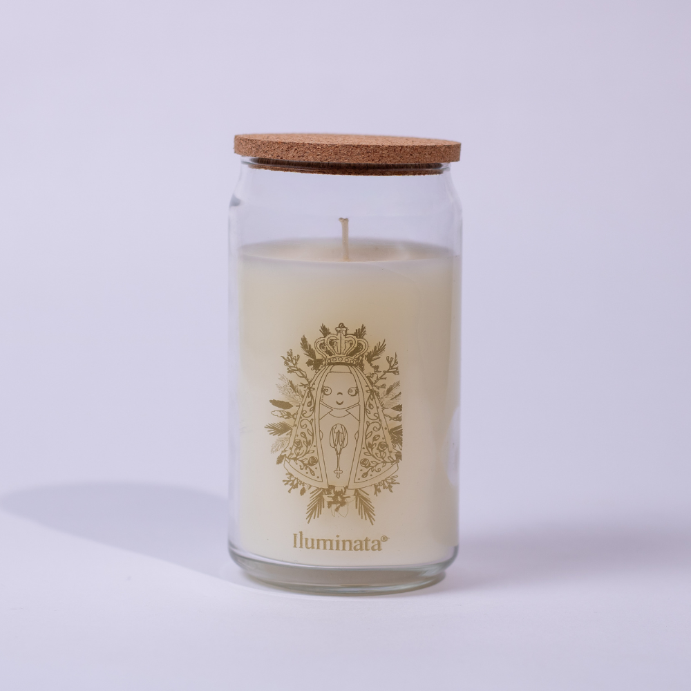 Vela Vaso Vidrio Sandalo
