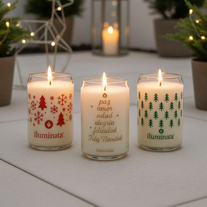 Vela vaso navidad screen surtidos