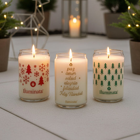 Vela vaso navidad screen surtidos