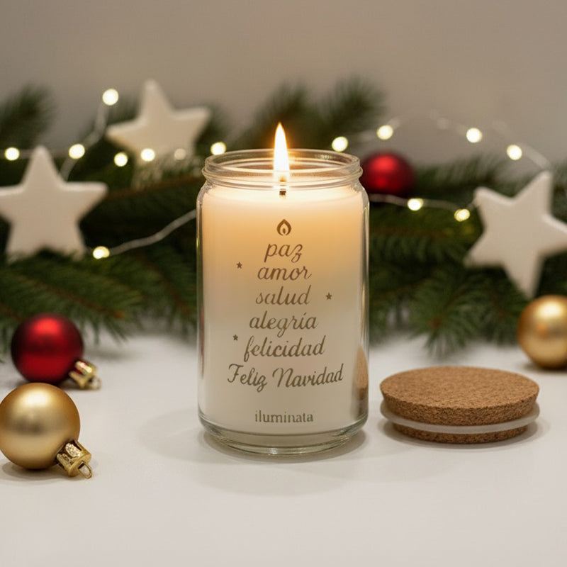 Vela vaso navidad screen surtidos