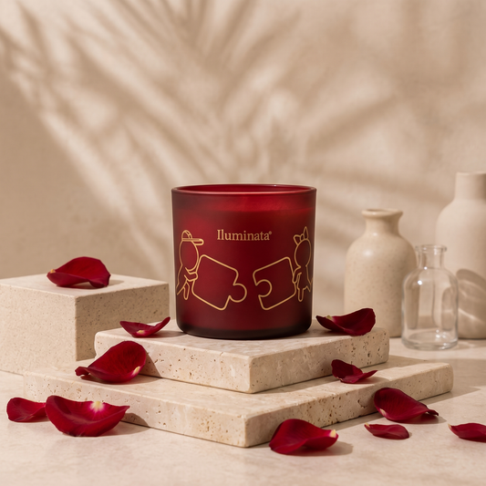 Vela Vaso Rojo 10x9cm Amor Amor