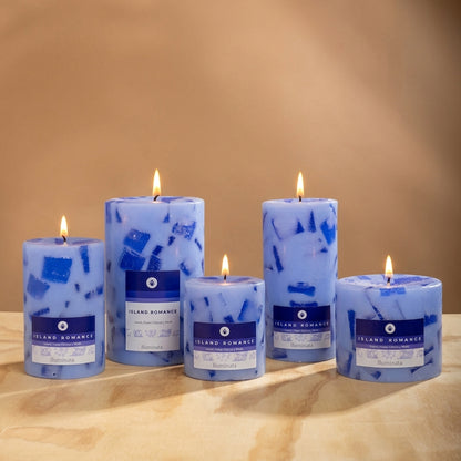 VELA AROMATICA PILAR ISLAND ROMANCE AZUL CHUNK